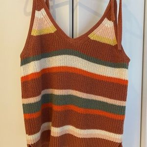 Madewell sweater tank with tie straps